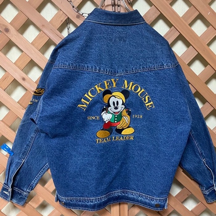Mickey&co デニムジャケット ミッキーマウス チームリーダー アメカジ 