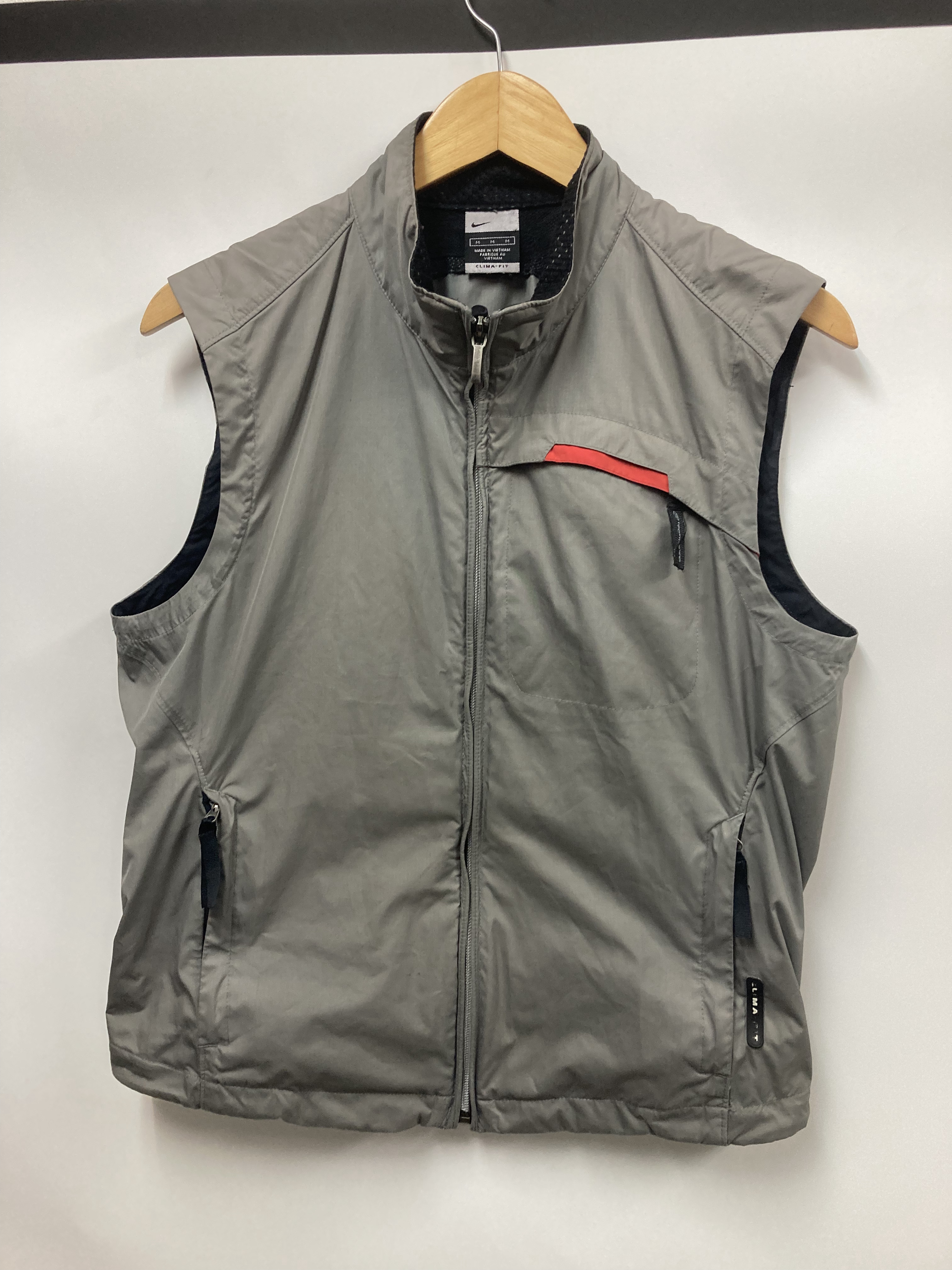 old NIKE poly fullzip vest CLIMA FIT ベスト - ベスト