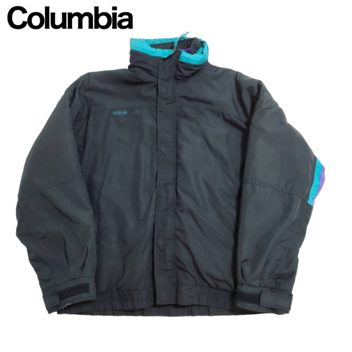 Columbia マウンテンジャケット ナイロン100％ 黒 紫 青 | Vintage.City