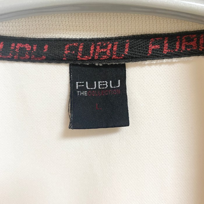 90's フブ FUBU トラックジャケット ジャージ ジップアップ 刺繍ロゴ