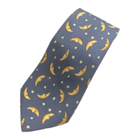 Hermes Moon and Stars Print Silk Tie | Vintage.City 古着屋、古着コーデ情報を発信