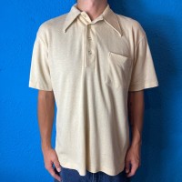 70s "K mart" beige Polo Shirt | Vintage.City ヴィンテージ 古着