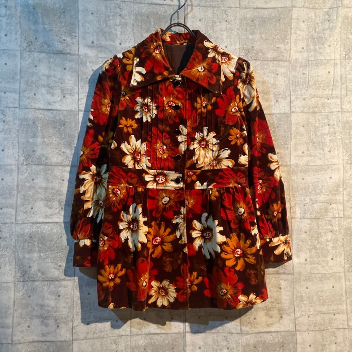 vintage flower pattern jaket | Vintage.City 빈티지숍, 빈티지 코디 정보