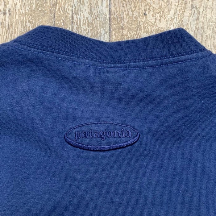 90'S PATAGONIA 黒タグ オーバルロゴ刺繍 ポケット付きロンT | Vintage.City 古着屋、古着コーデ情報を発信