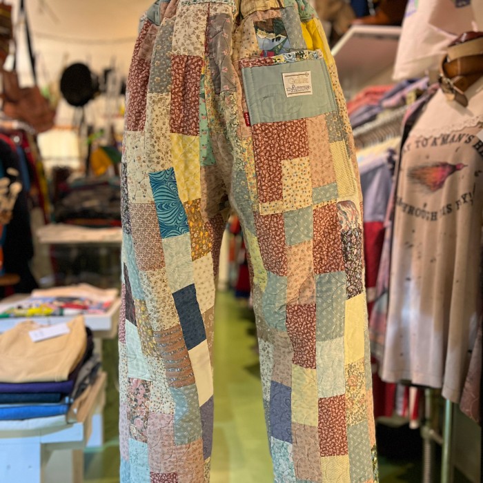 Remake quilting patchwork easy Pants | Vintage.City 古着屋、古着コーデ情報を発信