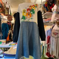 Remake switching sleeve docking onepeace | Vintage.City 古着屋、古着コーデ情報を発信