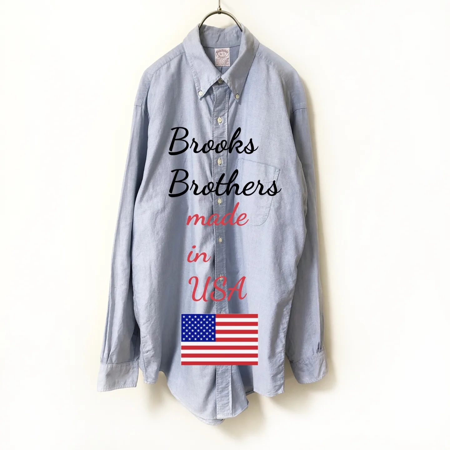 USA製 Brooks Brothers Makers ボタンダウンシャツブルー | Vintage.City