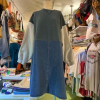 Remake switching sleeve docking onepeace | Vintage.City 古着屋、古着コーデ情報を発信