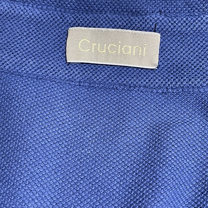 イタリア製 Cruciani 半袖鹿の子リネンポロシャツ ネイビー 50サイズ | Vintage.City 古着屋、古着コーデ情報を発信