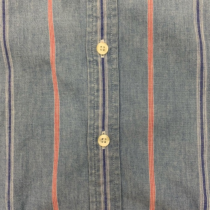 90'S GAP 旧タグ シャンブレー BDシャツ ブルー/ストライプ | Vintage.City 빈티지숍, 빈티지 코디 정보