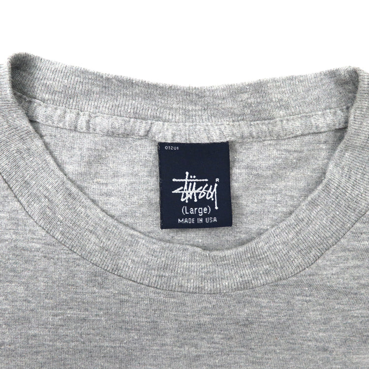 STUSSY シャネルロゴプリントTシャツ L 紺タグ 90s USA製 | Vintage.City