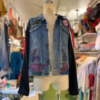 Remake switching sleeve denim Jacket | Vintage.City Vintage Shops, Vintage Fashion Trends