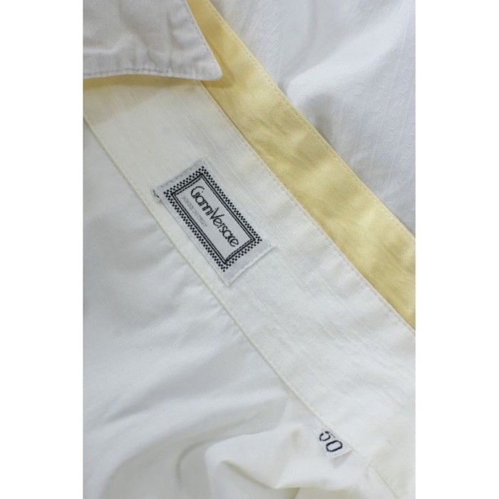 VERSACE ヴェルサーチ メンズ ドレスシャツ カッターシャツ ホワイト | Vintage.City 古着屋、古着コーデ情報を発信