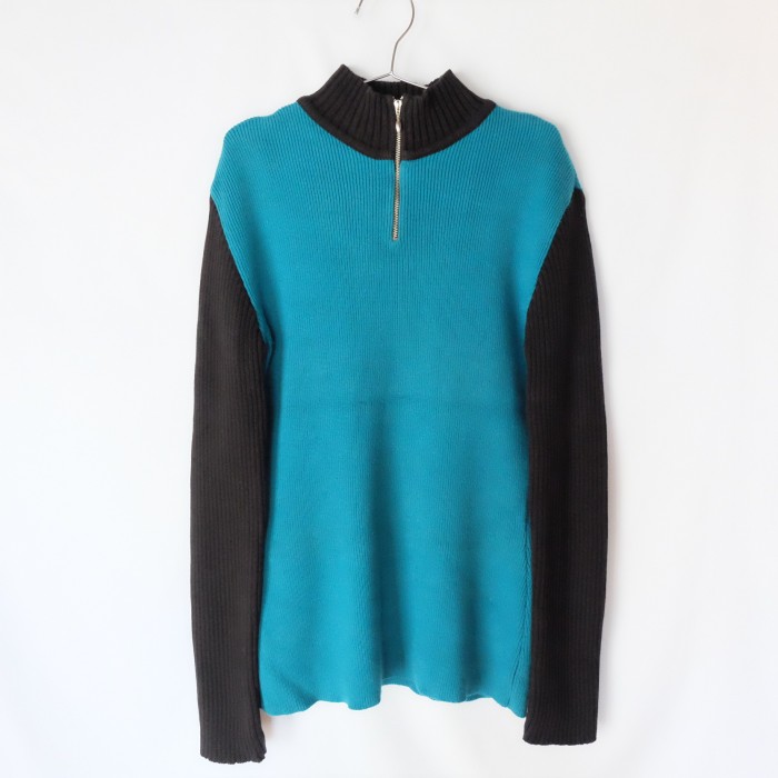 90s OLD GAP half zip cotton knit sweater | Vintage.City 古着屋、古着コーデ情報を発信