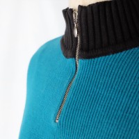 90s OLD GAP half zip cotton knit sweater | Vintage.City 빈티지숍, 빈티지 코디 정보
