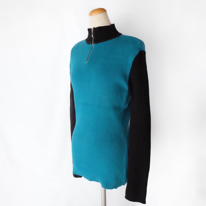 90s OLD GAP half zip cotton knit sweater | Vintage.City 古着屋、古着コーデ情報を発信