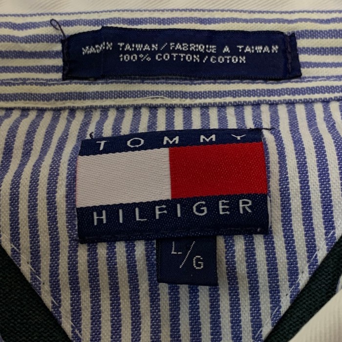 90s Tommy トミーヒルフィガー　マルチカラー ラガーシャツ | Vintage.City 古着屋、古着コーデ情報を発信