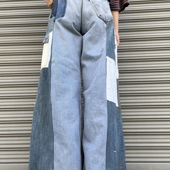 Remake Levi's Denim Hakama Pants | Vintage.City 古着屋、古着コーデ情報を発信