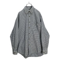 90s OLD J.CREW L/S houndstooth cottonnel | Vintage.City ヴィンテージ 古着