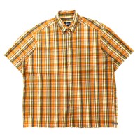 USA製 STUSSY 半袖チェックシャツ M オレンジ 紺タグ 90s | Vintage.City ヴィンテージ 古着