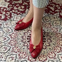 Courreges Ribbon Pumps Red | Vintage.City ヴィンテージ 古着