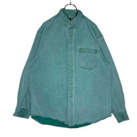 【90's】OLDGAP  長袖シャツ　L（XL相当）　胸ポケット  厚手　特殊 | Vintage.City ヴィンテージ 古着