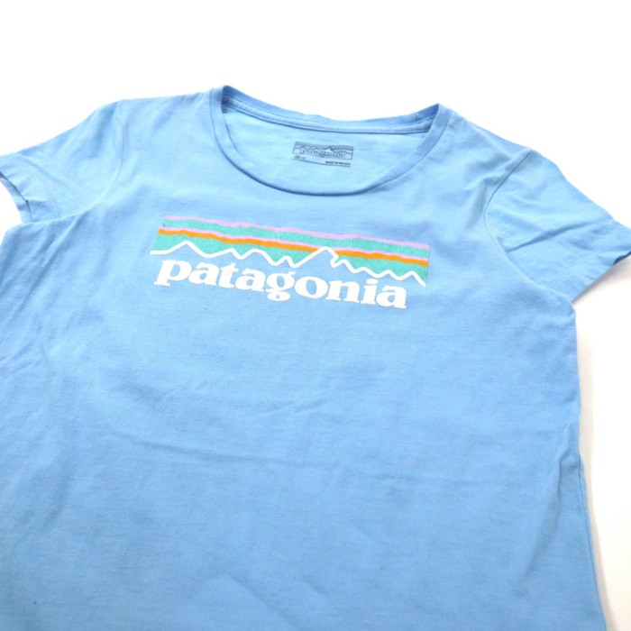 PATAGONIA ロゴプリントTシャツ M ブルー コットン メキシコ製 | Vintage.City 古着屋、古着コーデ情報を発信