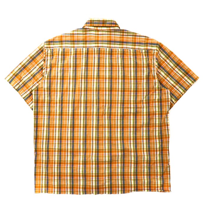 USA製 STUSSY 半袖チェックシャツ M オレンジ 紺タグ 90s | Vintage.City 古着屋、古着コーデ情報を発信