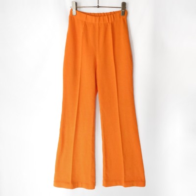 Vintage orange knit flare pants | Vintage.City 빈티지숍, 빈티지 코디 정보
