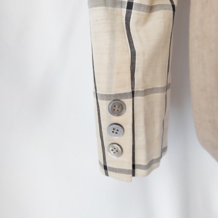 Ivory plaid crop jacket | Vintage.City Vintage Shops, Vintage Fashion Trends