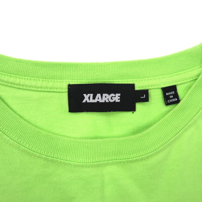 X-LARGE ビッグサイズ ロゴプリントTシャツ L グリーン コットン | Vintage.City 古着屋、古着コーデ情報を発信