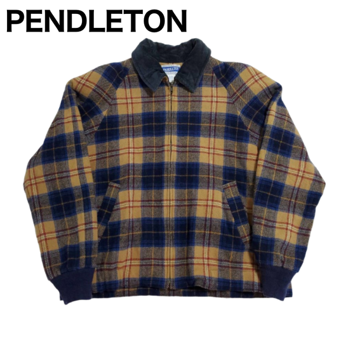 PENDLETON 80s USA製 oldウール チェックテーラードジャケット