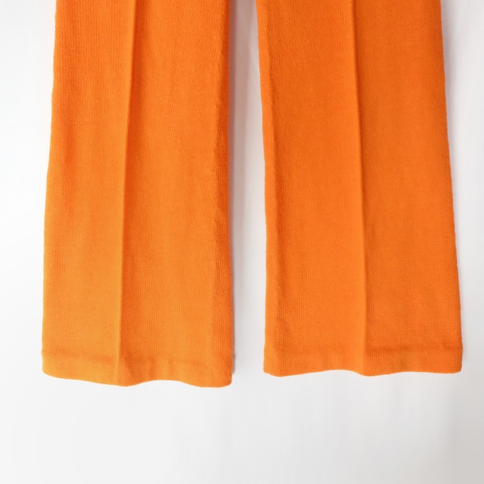 Vintage orange knit flare pants | Vintage.City 古着屋、古着コーデ情報を発信