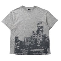 STUSSY ビッグサイズ プリントTシャツ XL グレー メキシコ製 | Vintage.City ヴィンテージ 古着