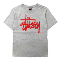 STUSSY ロゴプリントTシャツ S グレー コットン メキシコ製 | Vintage.City ヴィンテージ 古着