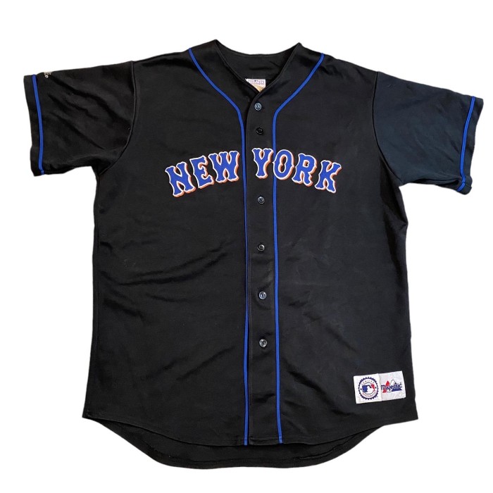 ビンテージ 90年代 マジェスティック ニューヨークメッツ ベースボールシャツ | Vintage.City