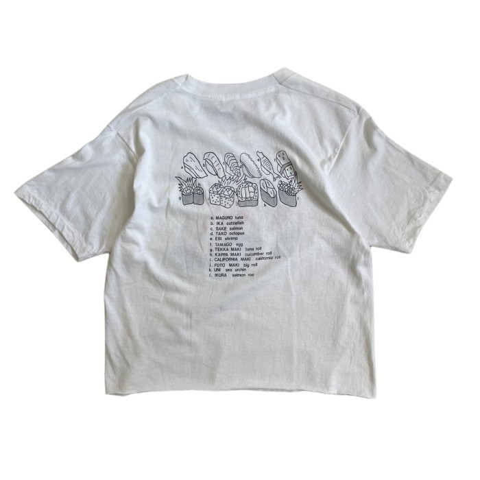 1990's FRUIT OF THE ROOM / ''SUSHI'' tee | Vintage.City 古着屋、古着コーデ情報を発信