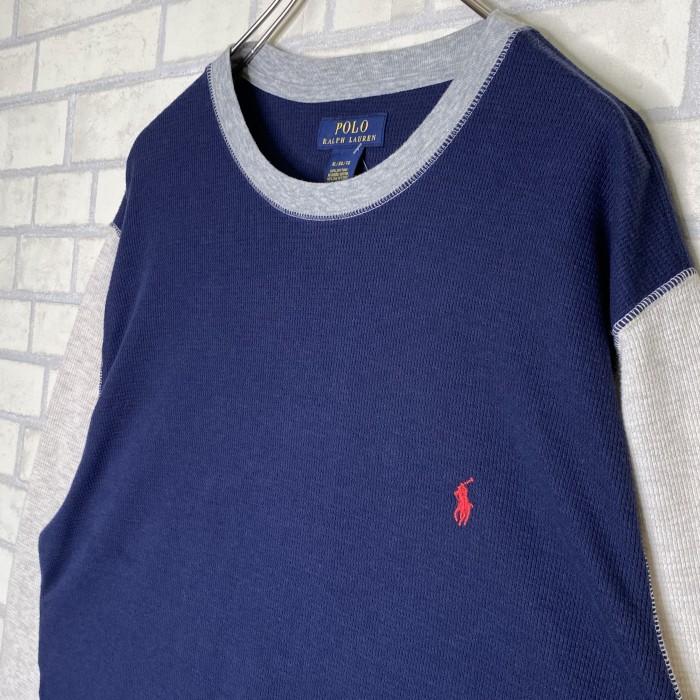POLO RALPH LAUREN  長袖Tシャツ　XL  刺繍ロゴ　ロンT | Vintage.City 빈티지숍, 빈티지 코디 정보