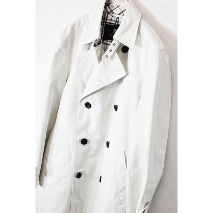 BURBERRY BLACK LABEL メンズ トレンチコート ホワイト L | Vintage.City 古着屋、古着コーデ情報を発信