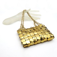 60s Vintage gold metal chain party bag | Vintage.City 古着屋、古着コーデ情報を発信