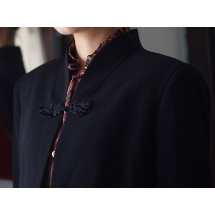China jacket / black チャイナジャケット | Vintage.City 빈티지숍, 빈티지 코디 정보
