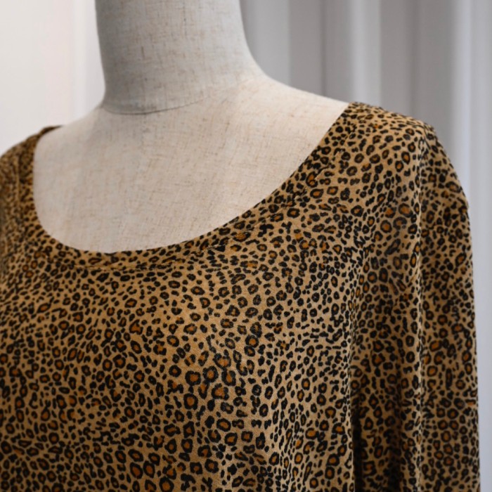 leopard sheer tee | Vintage.City 古着屋、古着コーデ情報を発信