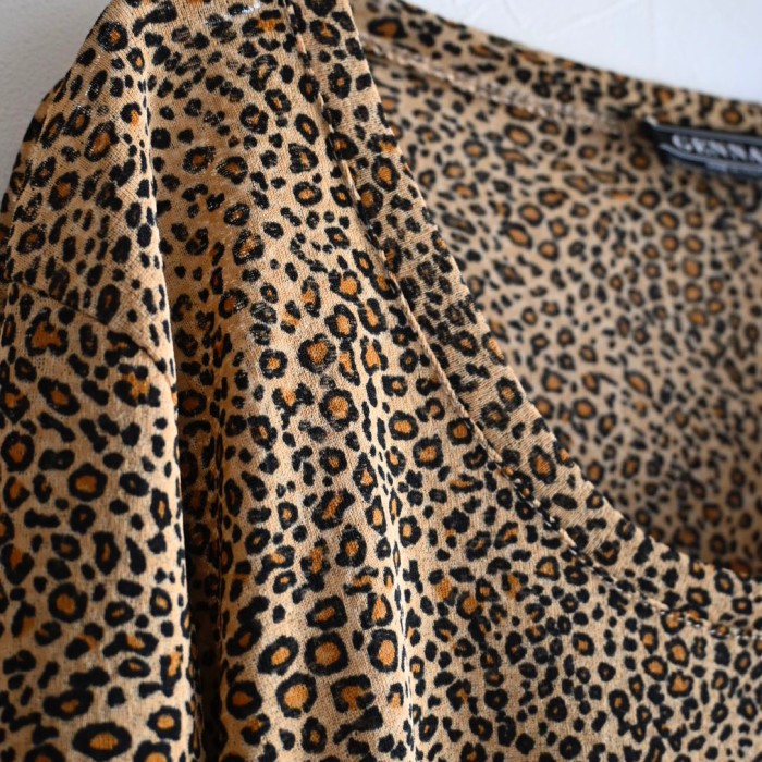 leopard sheer tee | Vintage.City 古着屋、古着コーデ情報を発信