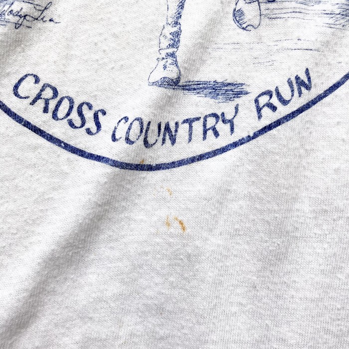 80’s Hanes “Cross Country” Print Ringer | Vintage.City 古着屋、古着コーデ情報を発信