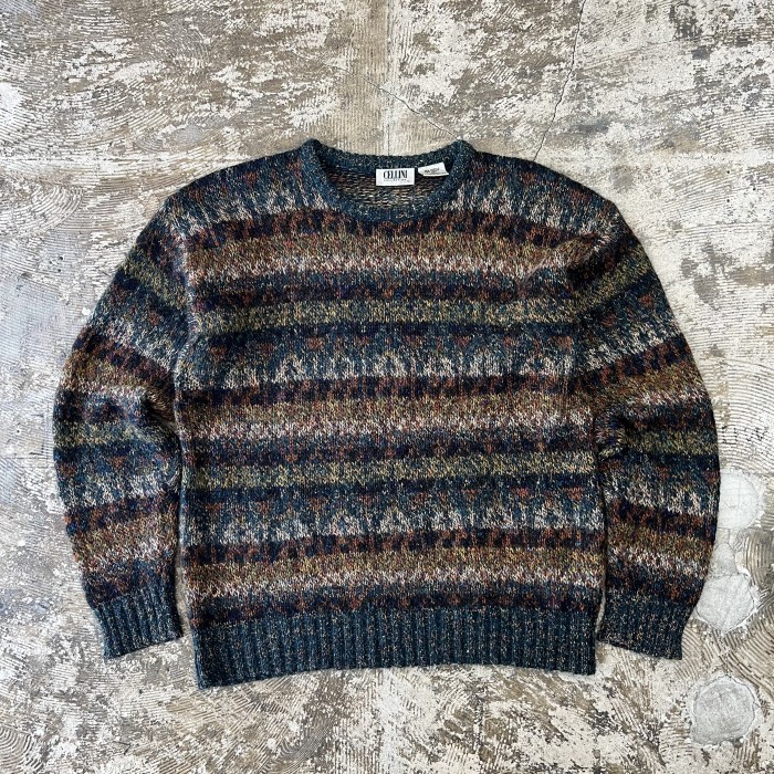 90's patterned mohair knit fc-309 | Vintage.City 빈티지숍, 빈티지 코디 정보