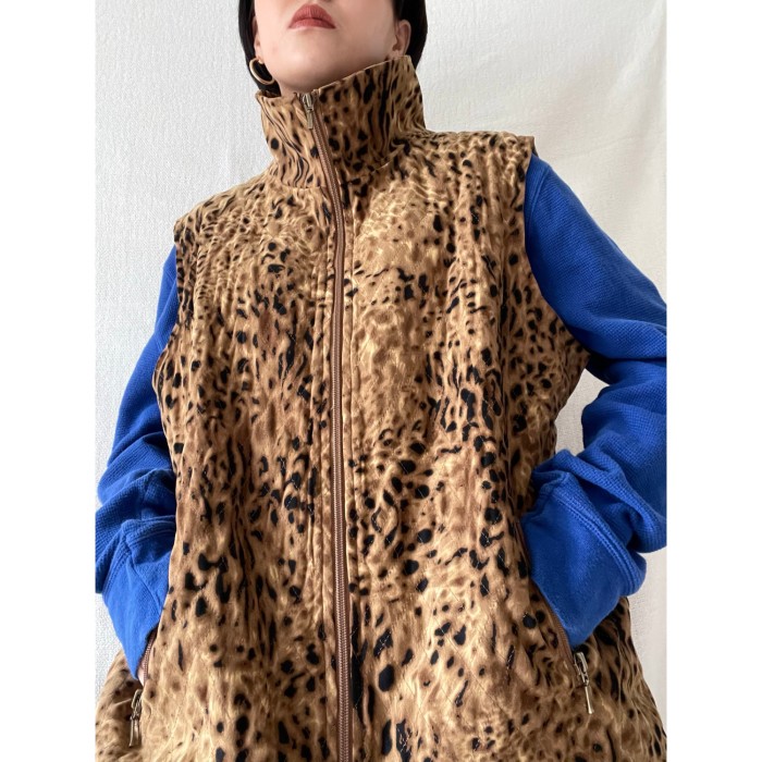 ネット販売品 AIE velvet leopard vest レオパードベスト