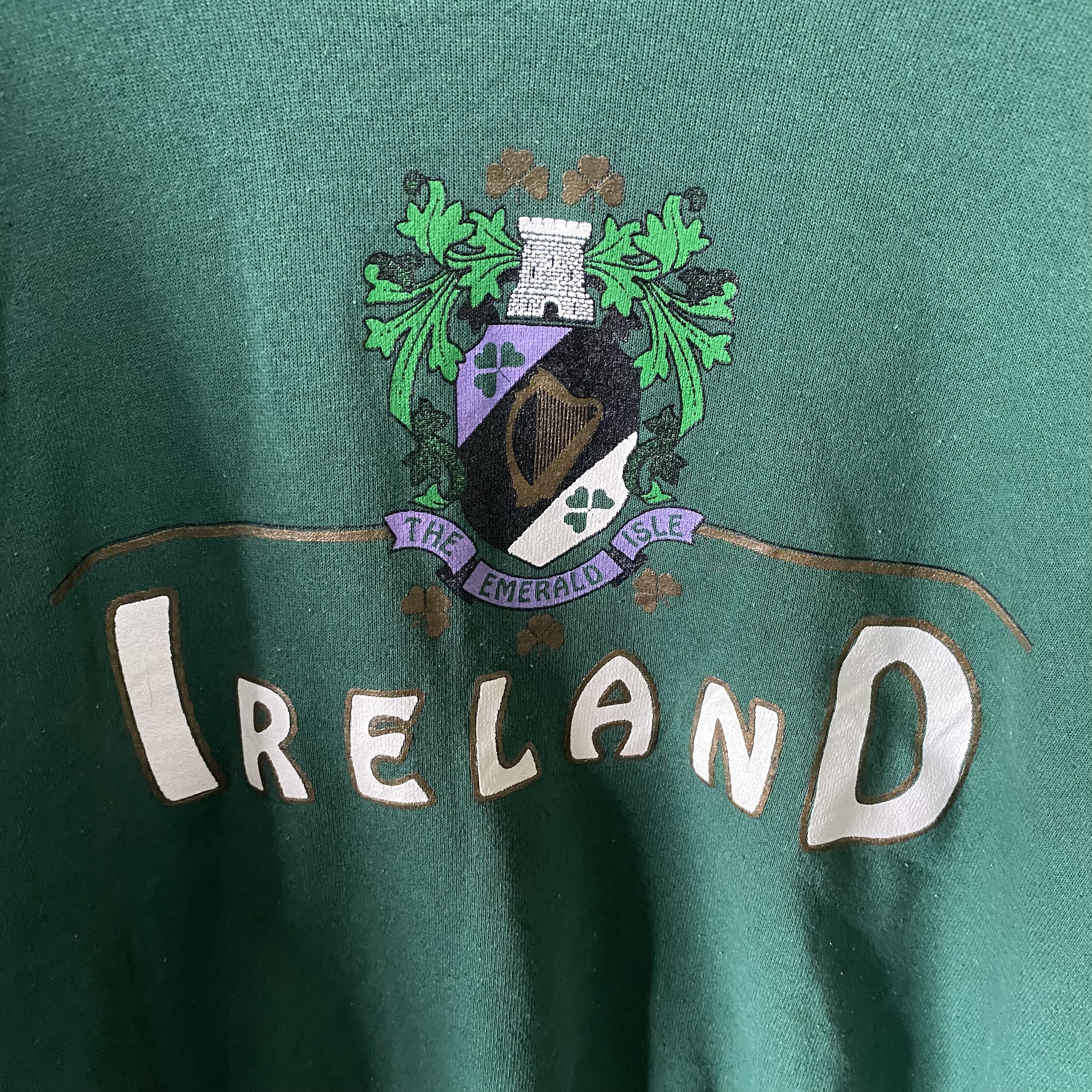 HANES ヘインズ スウェット グリーン 90s IRELAND 古着 | Vintage.City