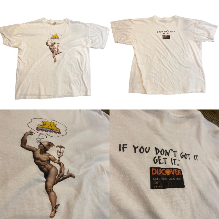 ビンテージ 80年代 ディスカバーカード Tシャツ ホワイト | Vintage.City 古着屋、古着コーデ情報を発信