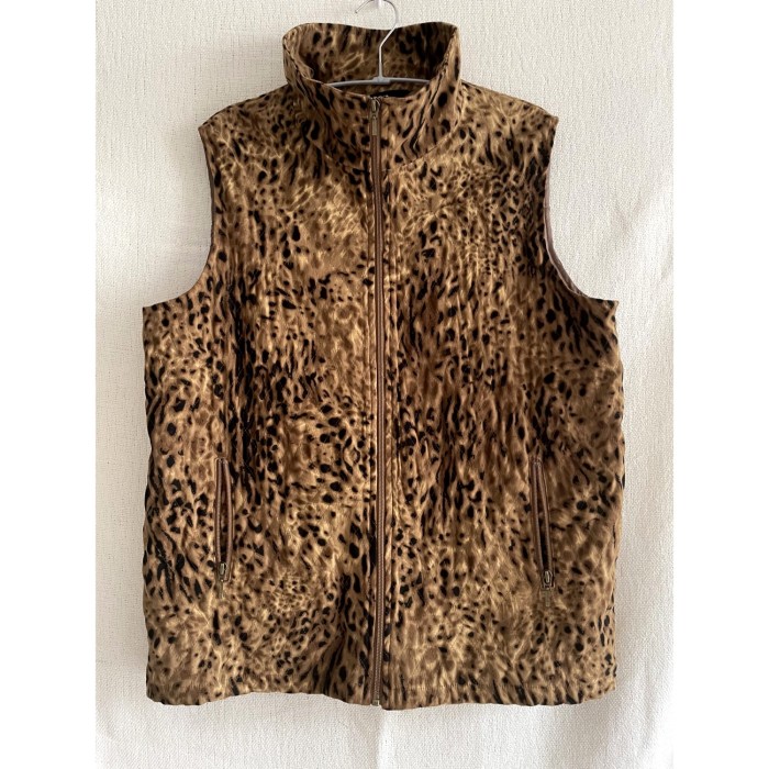 ネット販売品 AIE velvet leopard vest レオパードベスト