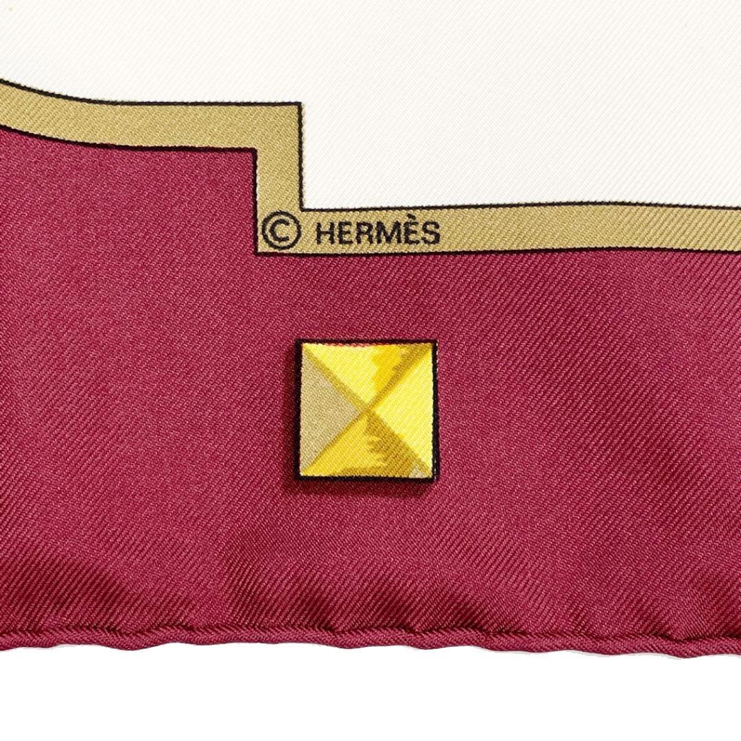 HERMES エルメス スカーフ カレ90 『LES CLES(鍵柄)』 シルク 